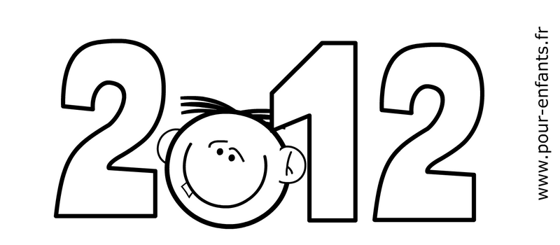 CALENDRIER coloriage 2012 à imprimer gratuitement calendrier coloriages 2012 à imprimer gratuit